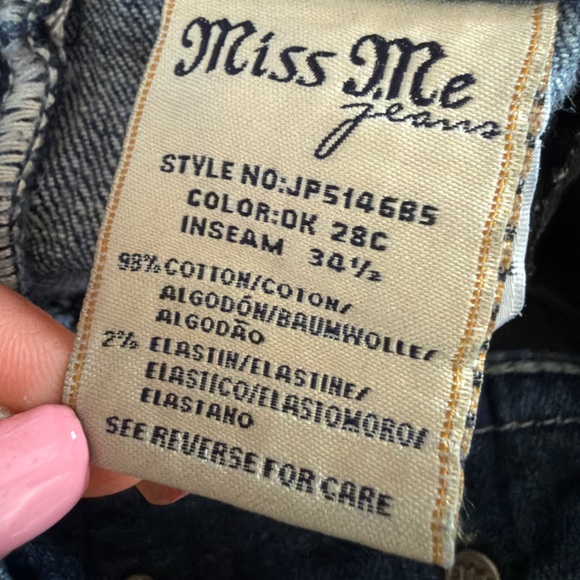 Miss Me Jeans Sequins Bling Y2K 2000's Bootcut Size 28 Size 6 - Picture 9 of 10